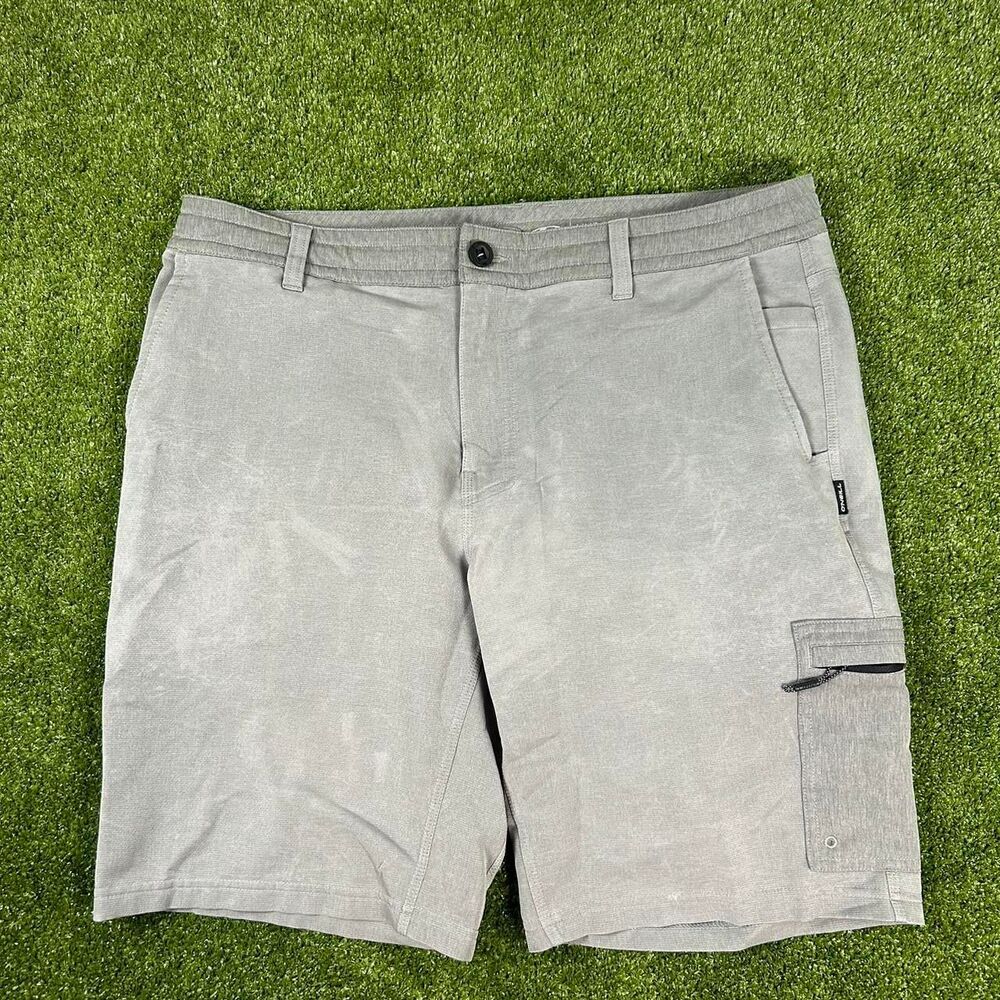O-neill Men's Grey and Khaki Shorts